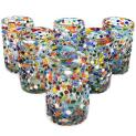 Confetti Rocks 9 oz Juice Glasses (set of 6)